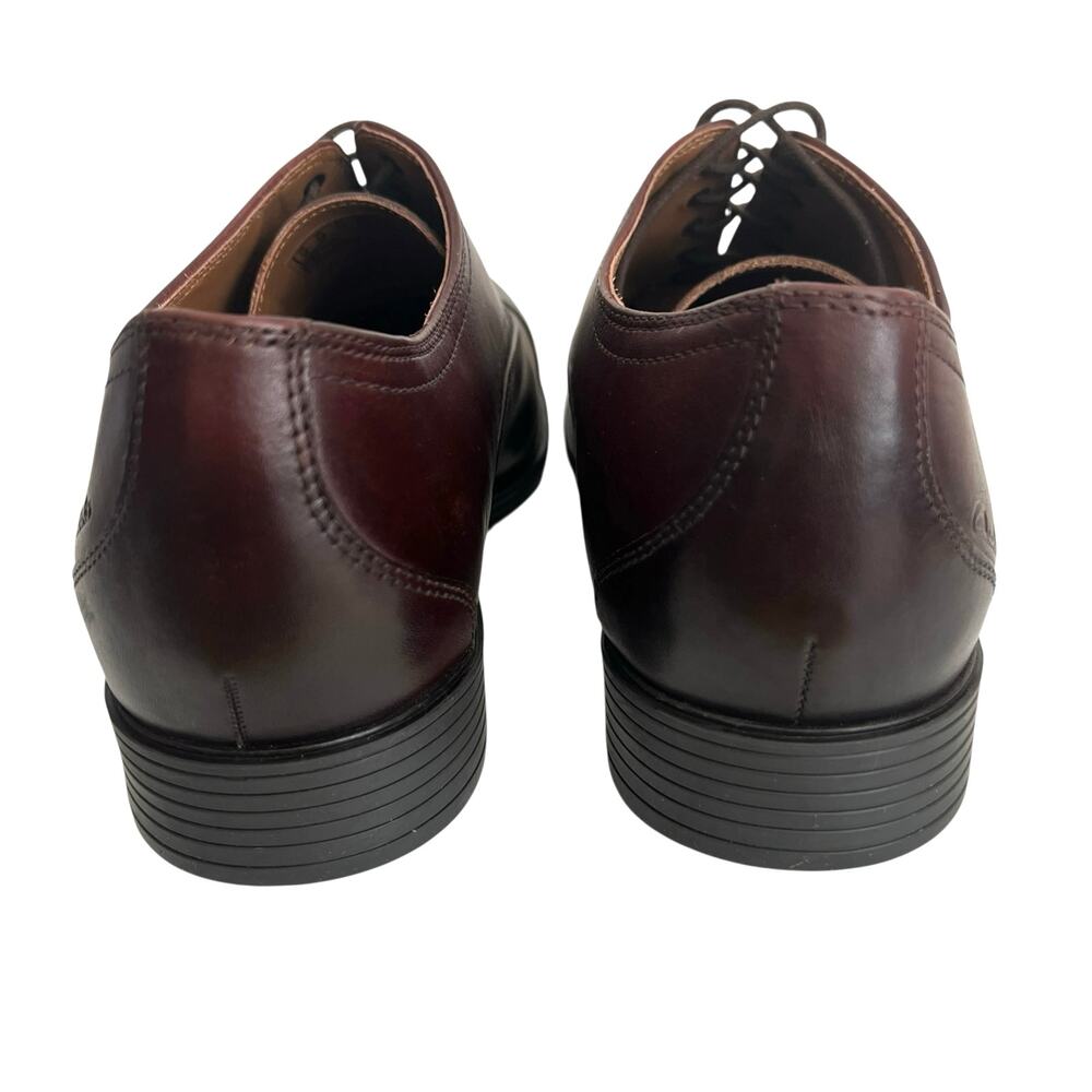 Clarks Collection Whiddon Ox Mahogany Leather Oxford Shoes Size 13 - Picture 5 of 13